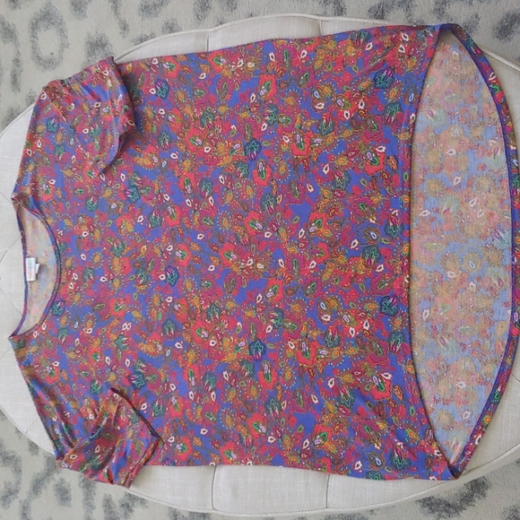 5/$25 Lularoe Irma Tunic Top Medium M Paisley Floral - Picture 1 of 6